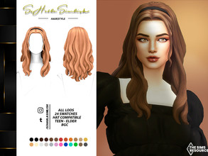 Sims 4 — Cassidy Hairstyle by sehablasimlish — I hope you like it and enjoy it.