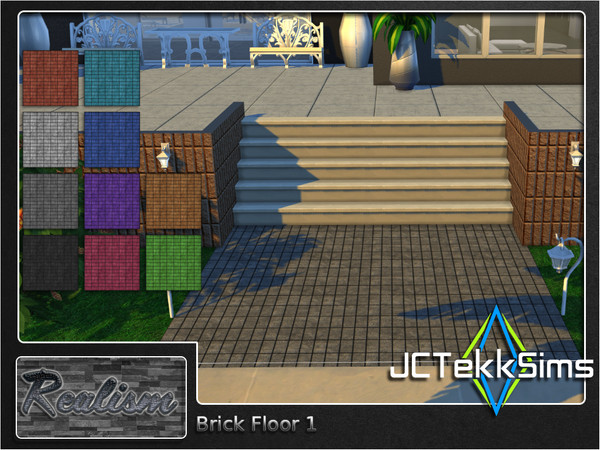 Sims 4 — Brick Floor 1 by JCTekkSims — Created by JCTekkSims