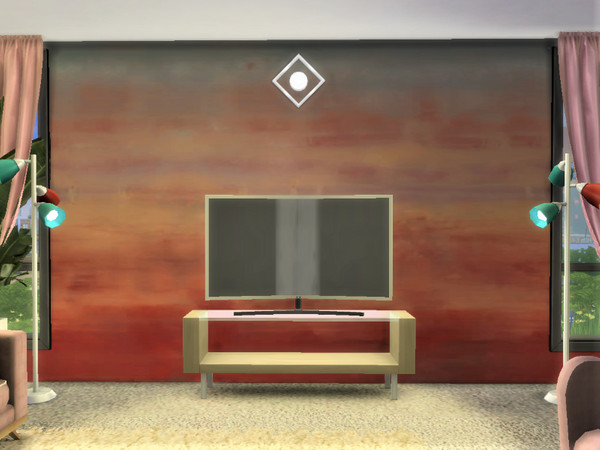 Sims 4 — Sunset Wallpaper by Morrii — Sunset Wallpaper, Mural