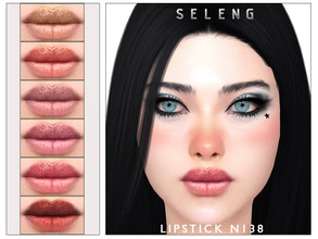 Sims 4 — Lipstick N138 by Seleng — The lipstick has 18 colours and HQ compatible. Allowed for teen, young adult, adult