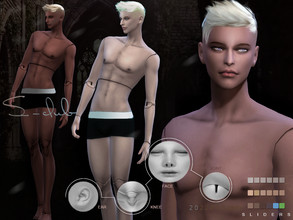 Sims 4 — DOLL overlay skintones male by S-CLUB by S-Club — DOLL overlay skintones, work with HQ mod and ea swatches, hope