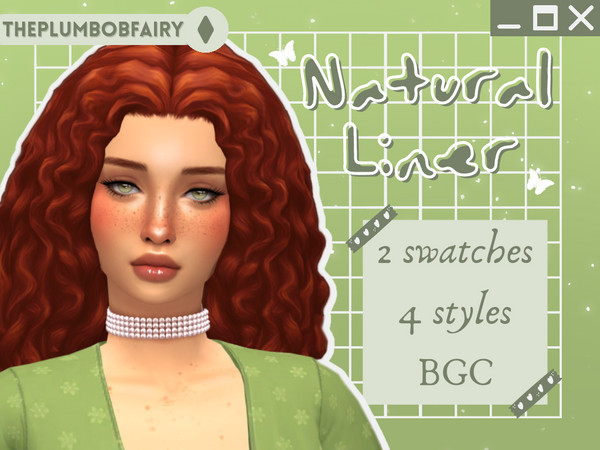Sims 4 — Natural Liner by ThePlumbobFairy_ — A pretty simple eyeliner, smoked out just enough, that graciously