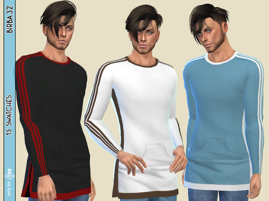 The Sims Resource - Long Sweater - Man