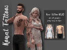 Sims 4 — Konat Aver Tattoo No20 by DemolitionKonat — F&M Teen to elder Custom thumbnail Base game compatible HQ