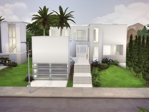 Sims 4 — Villa R by gredsuke2 — A villa for a bigger family. 
