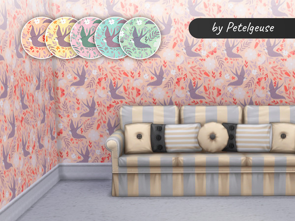 Sims 4 — Wallpaper 01 by Petelgeuse — You can easily find my CC files in the game! Enter in the search box Petelgeuse