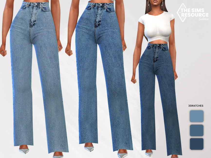 The Sims Resource - New Style Oversize Mom Jeans