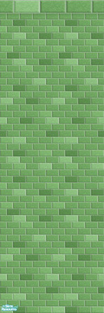 Sims 2 — Fruit Brick - Green Apple by zvaella — Brick wall in fruity color. Enjoy! :)