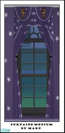 Sims 2 — Little Witch Curtains Medium by Bury me deep inside your heart — 