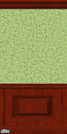 Sims 2 — Lemon-Lime Paint with Cherry Paneling by Agent420 — Lemon-Lime Sponge Paint with Cherry Wood Paneling ($12 per