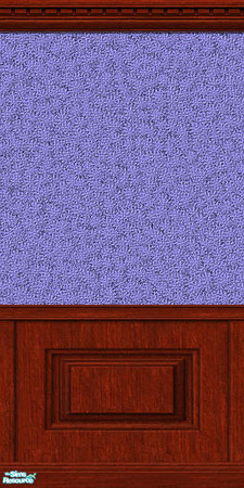 Sims 2 — Lavender Sponge Paint w Cherry Paneling by Agent420 — Lavender Sponge Paint with Cherry Wood Paneling ($12 per