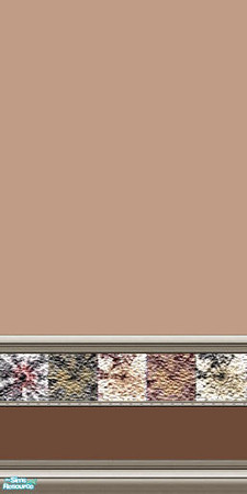 Sims 2 — Contemporary Set 9 - Wall by Lorah — Brown, pink