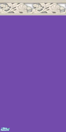 Sims 2 — NK PI Walls w Rose Shadow -Purple Lights by MoMama — Purple Lights paint is topped by a rose shadow molding.