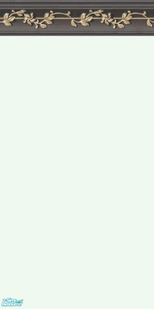 Sims 2 — NKPI Dark Grey Crown - Pale Green by MoMama — Pale Green paint topped with a dark grey crown molding lined with