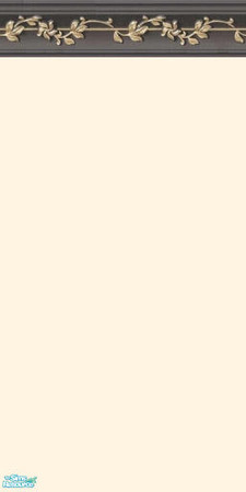 Sims 2 — NKPI Dark Grey Crown - Off White by MoMama — Off White paint topped with a dark grey crown molding lined with