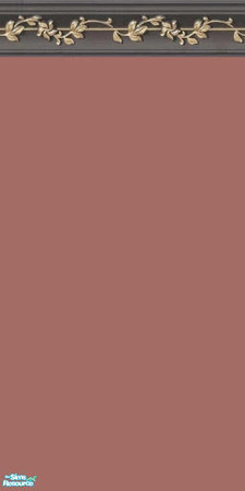 Sims 2 — NKPI Dark Grey Crown -  Dark Rose by MoMama — Dark Rose paint topped with a dark grey crown molding lined with