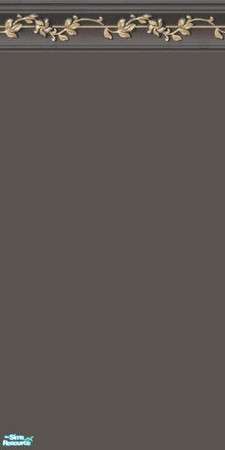 Sims 2 — NKPI Dark Grey Crown - Dark Grey by MoMama — Dark Grey paint topped with a dark grey crown molding lined with