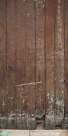 Sims 2 — OpenHouse Painted Wood Wall Set - Openhouse Rotten Red Wall by openhousejack — wall weather damaged, good for