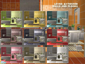 Sims 2 — Leyris bathroom - Walls and floors by mirake — I\'ce used the same pattern as in the Dasies walls, and also the