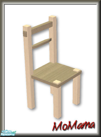 Sims 2 — NK Broadbent DR Chairs - Off White by MoMama — The Broadbent Dining Chair in Off White.