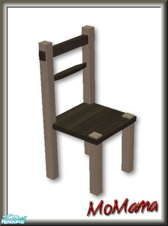 Sims 2 — NK Broadbent DR Chairs - Dark Grey by MoMama — The Broadbent Dining Chair in Dark Grey.
