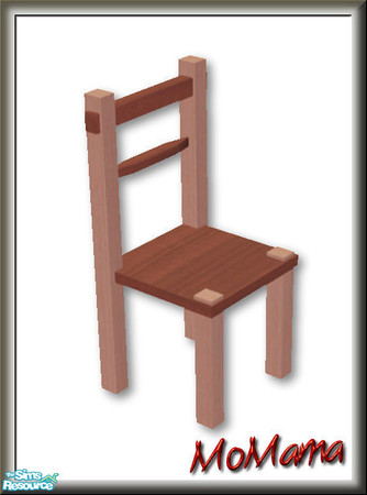 Sims 2 — NK Broadbent DR Chairs - Dark Rose by MoMama — The Broadbent Dining Chair in Dark Rose.
