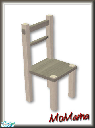 Sims 2 — NK Broadbent DR Chairs - Light Grey by MoMama — The Broadbent Dining Chair in Light Grey.