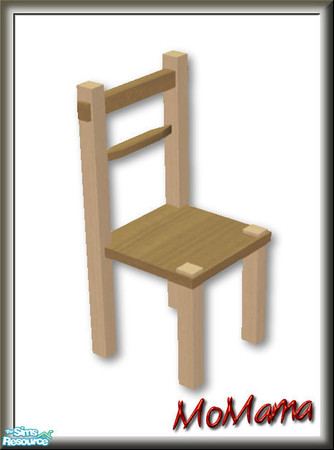 Sims 2 — NK Broadbent DR Chairs - Brown by MoMama — The Broadbent Dining Chair in Brown.