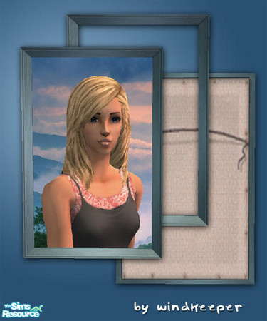 Sims 2 — Custom frame 3 - blue by Windkeeper — Recolor of "Custom frame 3" from this set. Requires that file to
