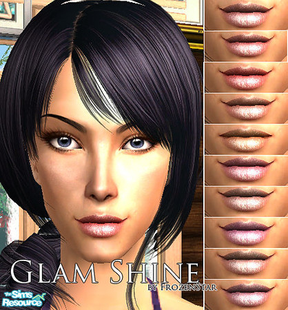 Sims 2 — GlamShine Set by FrozenStarRo — New set of lipstick! Enjoy