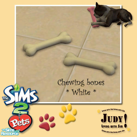 Sims 2 — Judy PetChew Toy Recolor - White by judyhugsnoopy — Recolor of Maxis "The Chewinator" Hope you like it