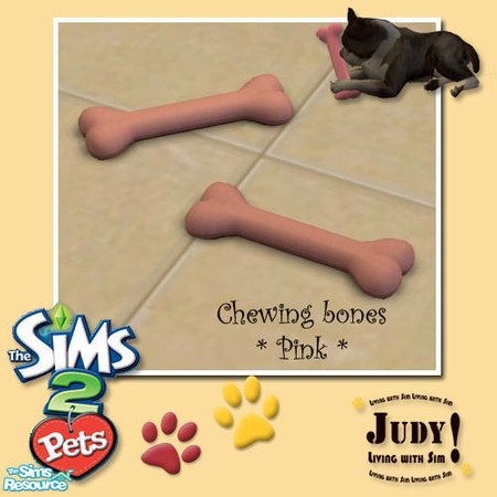 Sims 2 — Judy PetChew Toy Recolor - Pink by judyhugsnoopy — Recolor of Maxis "The Chewinator" Hope you like it