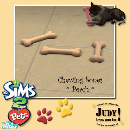 Sims 2 — Judy PetChew Toy Recolor - Peach by judyhugsnoopy — Recolor of Maxis "The Chewinator" Hope you like it
