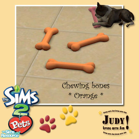 Sims 2 — Judy PetChew Toy Recolor - Orange by judyhugsnoopy — Recolor of Maxis "The Chewinator" Hope you like