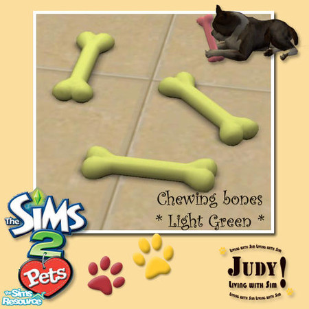 Sims 2 — Judy PetChew Toy Recolor - Light Green by judyhugsnoopy — Recolor of Maxis "The Chewinator" Hope you