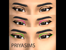 Sims 4 — LIL LINER - graphic eyeliner by yazlana — graphic liner - 3 swatches Thank you for downloading :) check out my