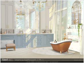 Sims 4 — Monica bathroom / Pt.I furniture by Severinka_ — A set of furniture and decor for decorating a bathroom in the