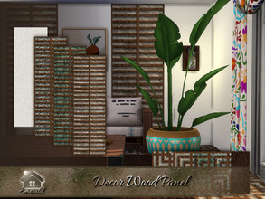 Sims 4 — Decor Wood Panel by Emerald — Liven up your home with this modern wood panel.