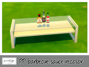 Sims 4 — PP barbecue sauce by so87g — cost: 200$, you can find it in decor - decor (misc) NEW features of the object: