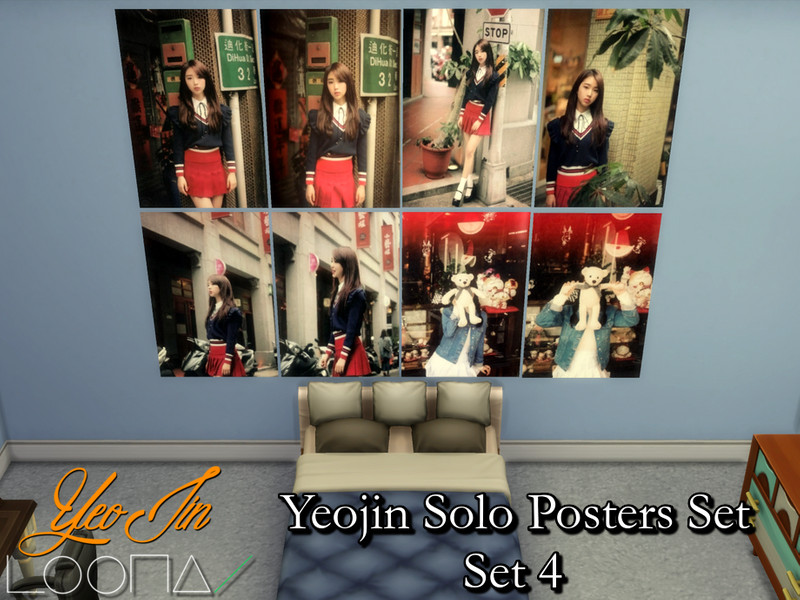 Sims 4 Yeojin(Loona) Solo Posters Set 4 - REQUIRES MESH by PhoenixTsukino