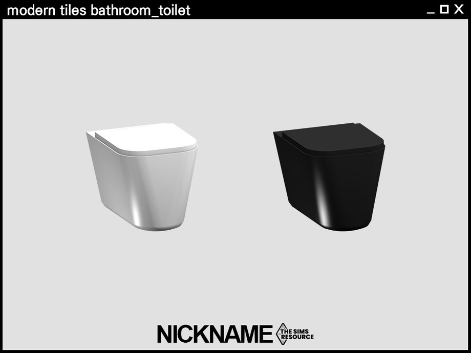 The Sims Resource [NICKNAME] modern tiles bathroom_toilet