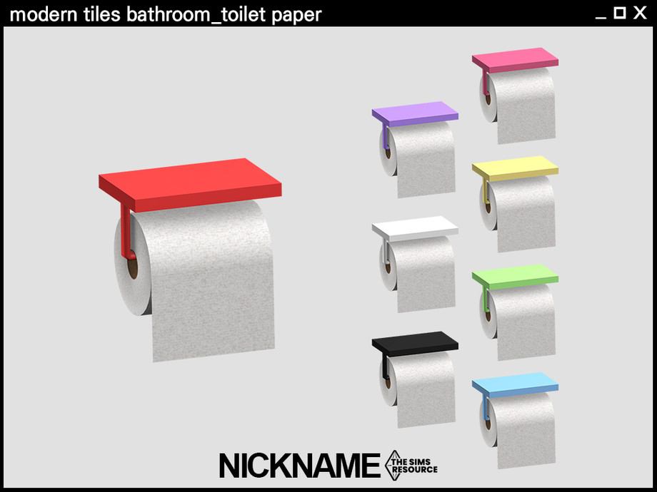 The Sims Resource [NICKNAME] modern tiles bathroom_toilet