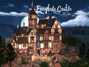 Sims 4 — Fairytale Castle by VirtualFairytales — The most important nobles travel months and climb up the arduous cliff,