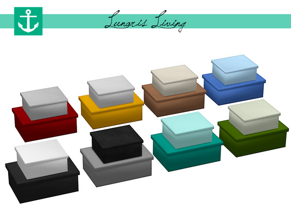 Sims 4 — Lunaris Living - Boxes by zarkus — Lunaris Living - Boxes 8 colors