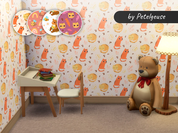 Sims 4 — Baby Wallpaper 01  by Petelgeuse — You can easily find my CC files in the game! Enter in the search box