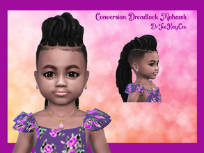 Sims 4 — Converted Dreadlock Mohawk - Toddler by drteekaycee — So who said a toddler can't have the bomb hairstyle! Well,