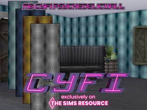 Sims 4 — MB-CyFi_PsychedelicWall by matomibotaki — MB-CyFi_PsychedelicWall If you stare too long you'll get dizzy. Time