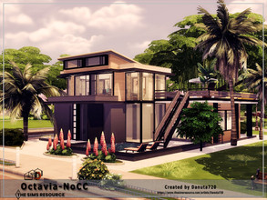 Sims 4 — Octavia-No CC by Danuta720 — Second house for a single or a couple of Sims. The characteristics of this house.: