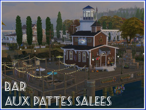 Sims 4 — Bar Aux Pattes Salees (1 CC) by Youlie25 — Sul Sul, This ancient chapel was reinvested by the sailor after the