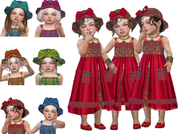 Sims 4 — Sun bow hat by TrudieOpp — Sun bow hat in 6 colors